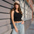 Sinsay Women's Black Ribbed Tank Top