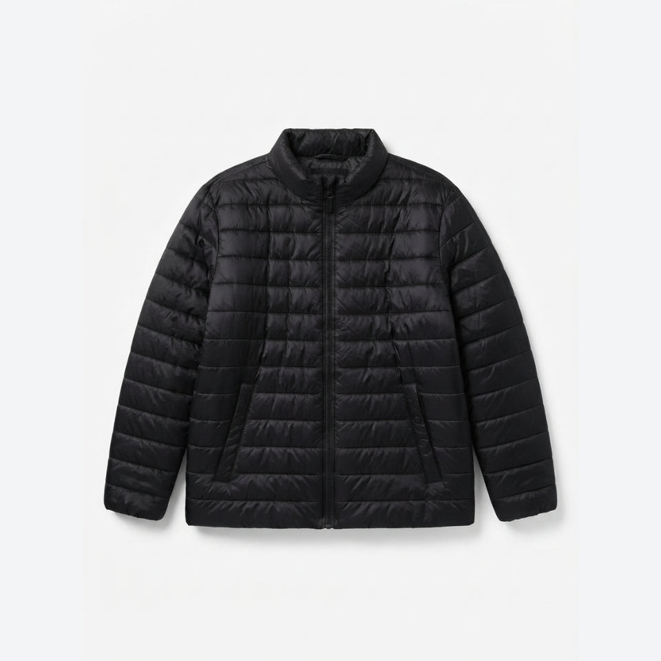Hunter Men's Black Lightweight Quilted Puffer Jacket