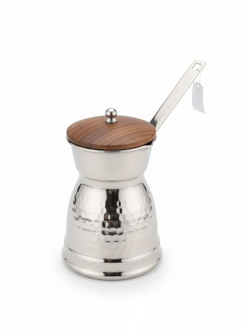 Lucky Tiger Stainless Steel Coffee Pot With Wood Lid 1 (0790LCWP)