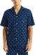 Nautica Men's Navy Crafted All Over Printed Shirt