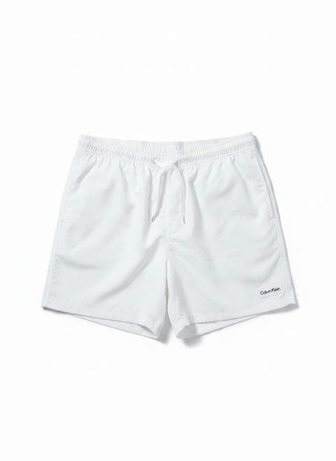 Calvin Klein Men's White Lightweight Drawstring Shorts | Calvin Klein in Lebanon