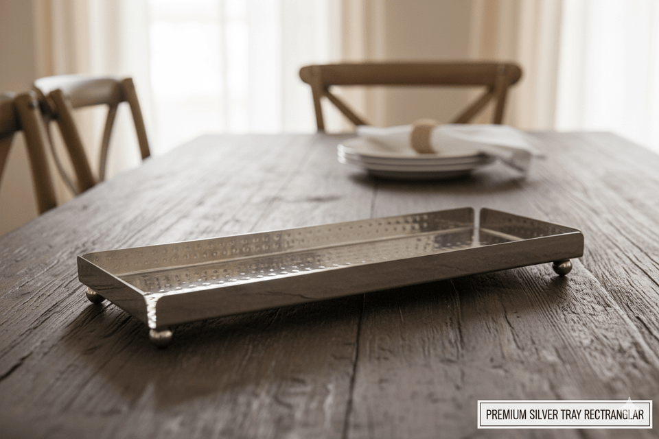 Lucky Tiger Stainless Steel Serving Tray(1616)