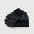 Levis Men's Dark Gray & Black 2-Piece Fold Over Beanie Hat & Knit Gloves Accessories Set