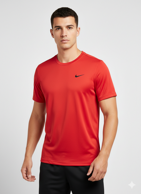 Nike Men's Red Dri-FIT Short-Sleeve Training T-shirt | Nike in Lebanon