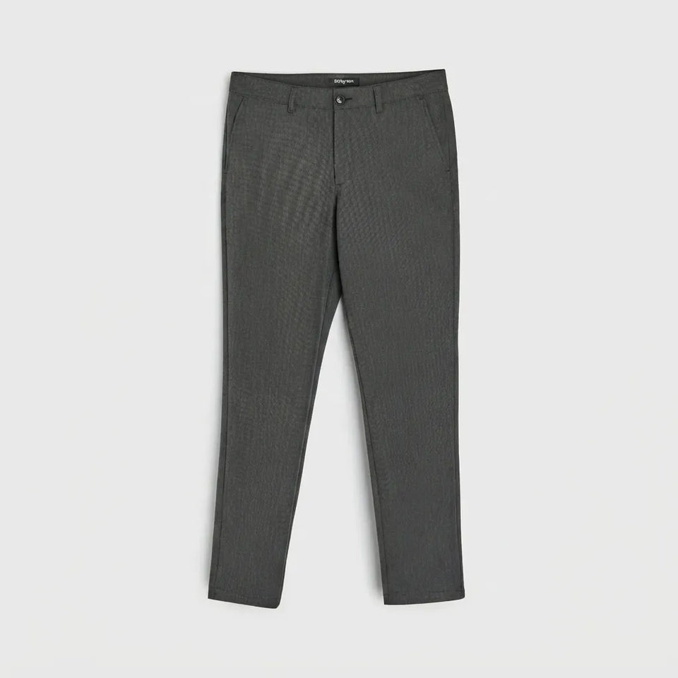 Plaid pants with a white background