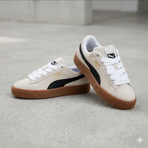 Puma Women's Beige & Brown Suede XL Sneakers | Puma In Lebanon