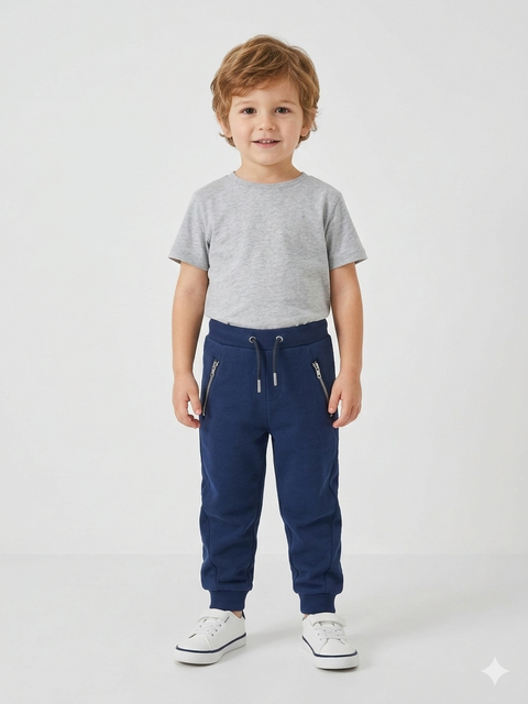 Sinsay Boys’ Navy Zip-Detail Joggers | Sinsay in Lebanon