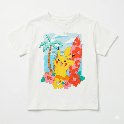Zara Girl's White Pokemon Graphic Printed T-Shirt | Zara  in Lebanon
