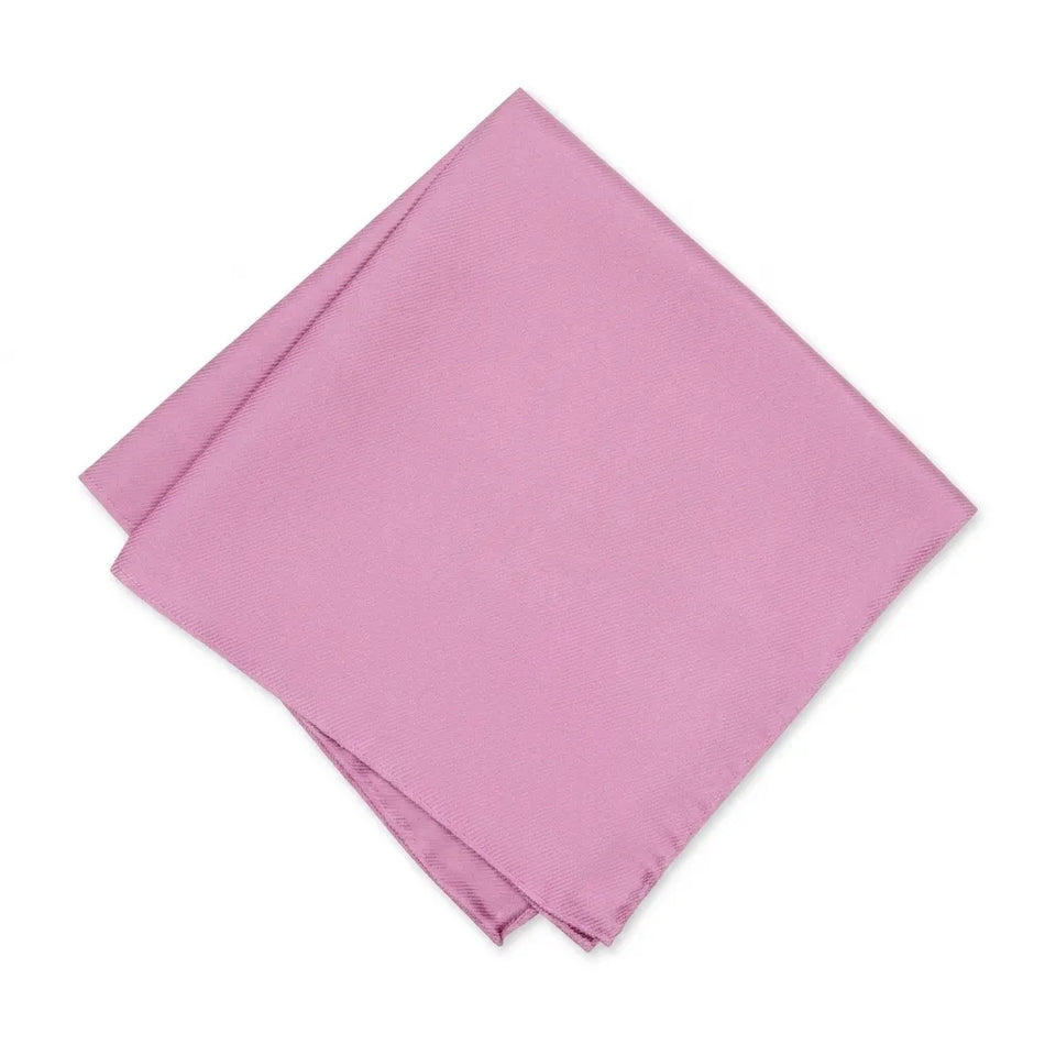 Alfani Men's Pink Ribbed Solid Pocket Square