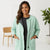 Only Women's Mint Green Straight Zip Up Jacket