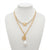 SD Women's Gold Chain & Layered Pearl Necklace
