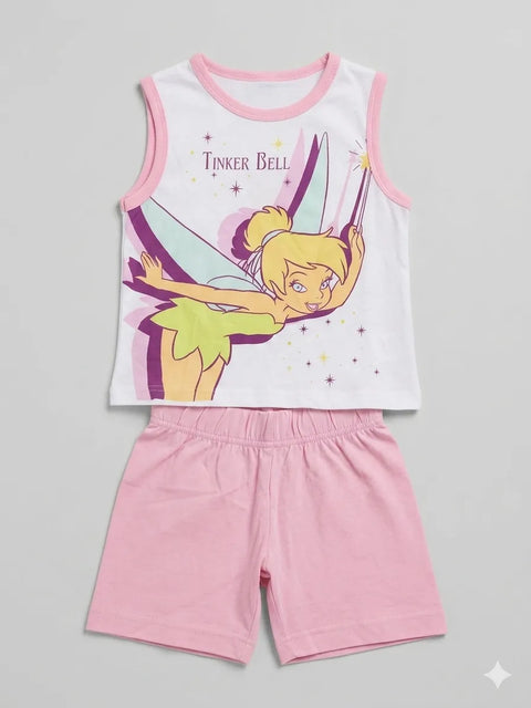 Disney Girl's Pink With Princess Printed Pajama Set   | Disney  in Lebanon