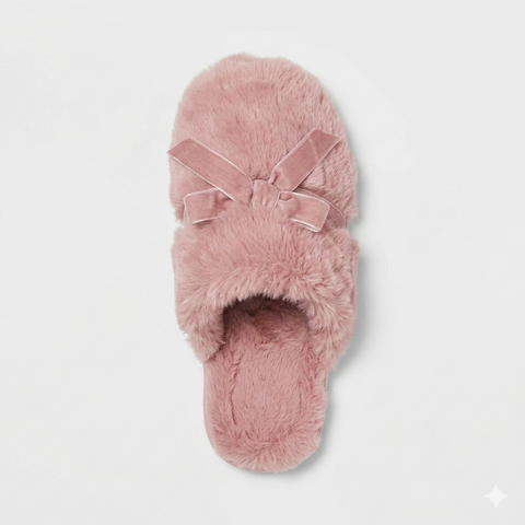 Auden Women's Pink Arbor Plush Scuff Slippers|Auden In Lebanon