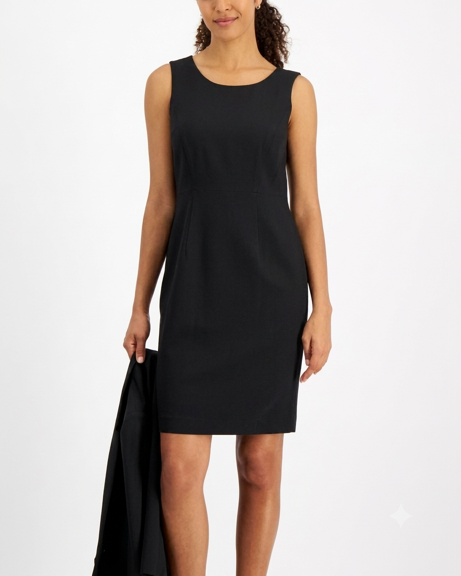 Le Suit Women's Black Sleeveless Sheath Dress Suit|Le Suit In Lebanon