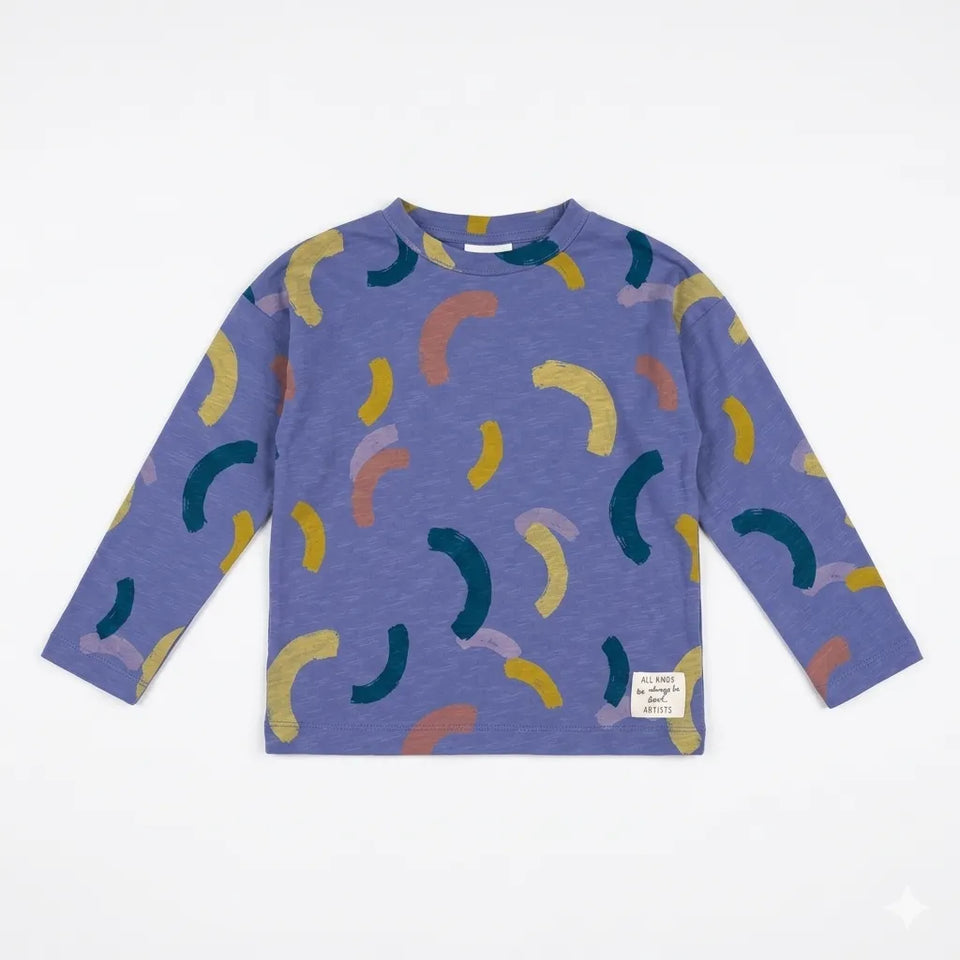 Zara Boy's Blue With Silly ShapesLong SleeveBlouse | Zara in Lebanon