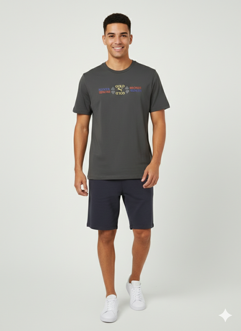 Puma Men Dark Grey Graphic T-Shirt | Puma in Lebanon