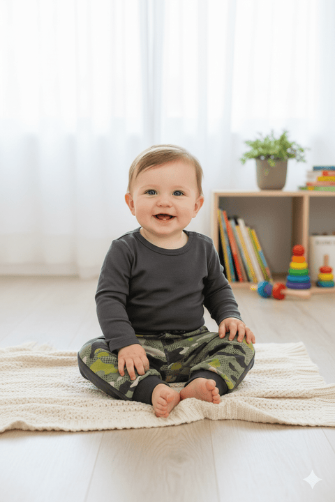 Boboli Baby Boy's Olive Green Sweatpants| Boboli in Lebanon