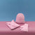 Sinsay Girl's Light Pink Folded Cuff Beanie, Ribbed Scarf And A Matching Gloves