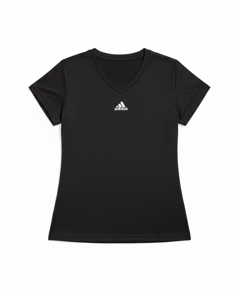 Adidas Women's Black V-Neck Performance T-shirt | Adidas in Lebanon