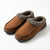 Dearfoams Men's Brown Fleece-Lined Suede Moccasin Pandufs