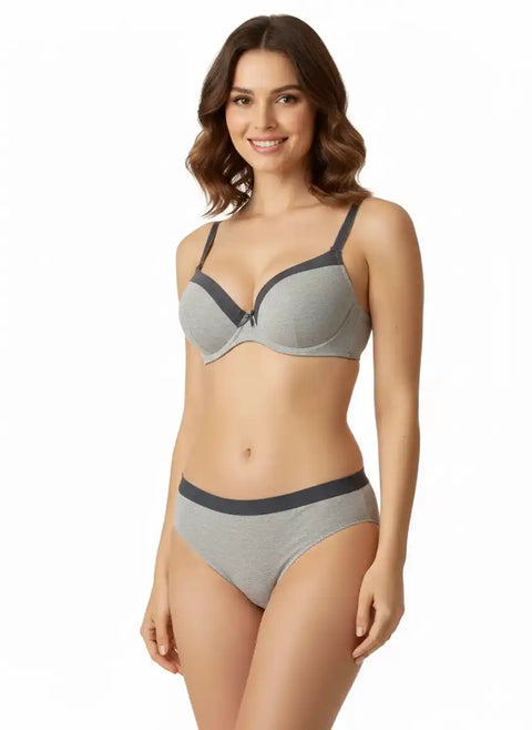 Demar Women's Grey Lingerie Set | Demar In Lebanon