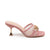 Hotiç Women's Pink Chain Heeled Sandals