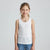 Sinsay Girl's White Plain Crew Neck Tank Top
