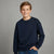 Sinsay Boy's Navy Plain Crew Neck Sweatshirt