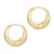 Adornia Women's Gold Plated Purse Hoop Earrings