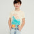 Sinsay Boy's Beige Graphic Prints Crew Neck T-Shirt