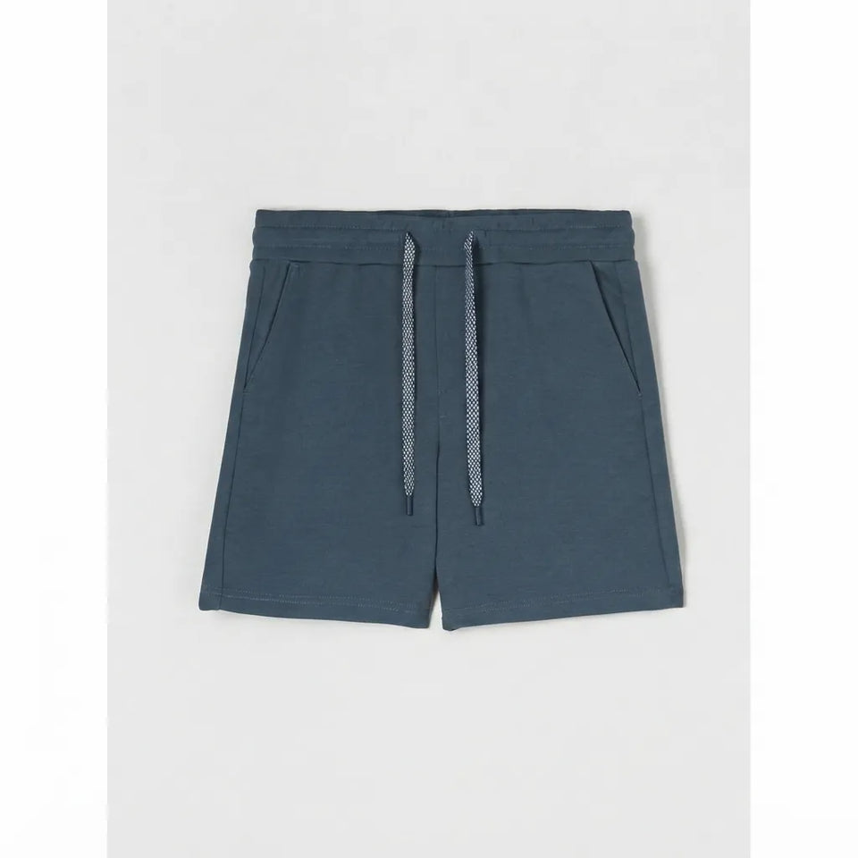 Sinsay Men's Navy Regular-Fit Cotton Blend Lounge Shorts
