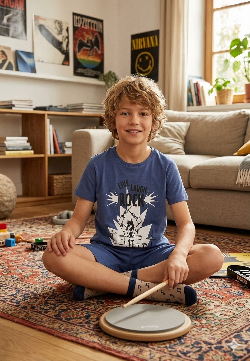 Sinsay Boy's Dark Blue Printed Pajama Set|Sinsay In Lebanon