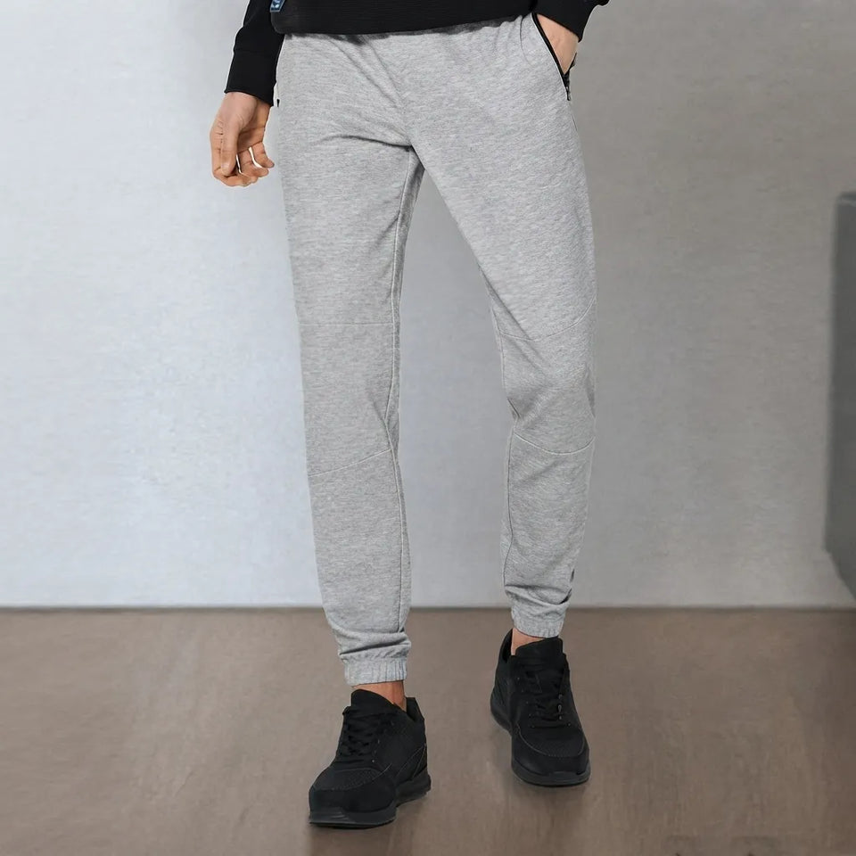 Sinsay Men's Gray Casual Tapered Activewear Fleece Sweatpants