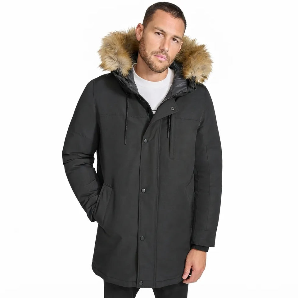 Calvin Klein Men's Dark Gray Everyday Essential Water Resistant Jacket