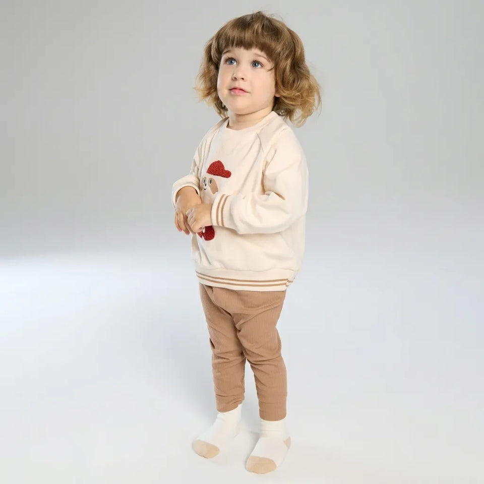 sinsay Baby Boy Beige Featuring A Graphic Of An Animal Sweatshirt