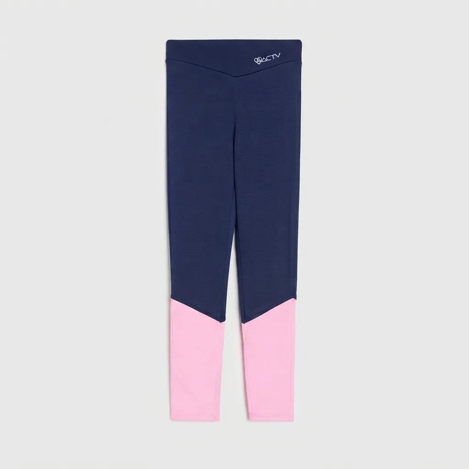 Sinsay Girl's Navy & Pink Leggings