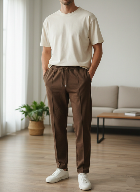 Jack & Jones Men's Brown Loose Fit Sweatpant |Jack & Jones In Lebanon