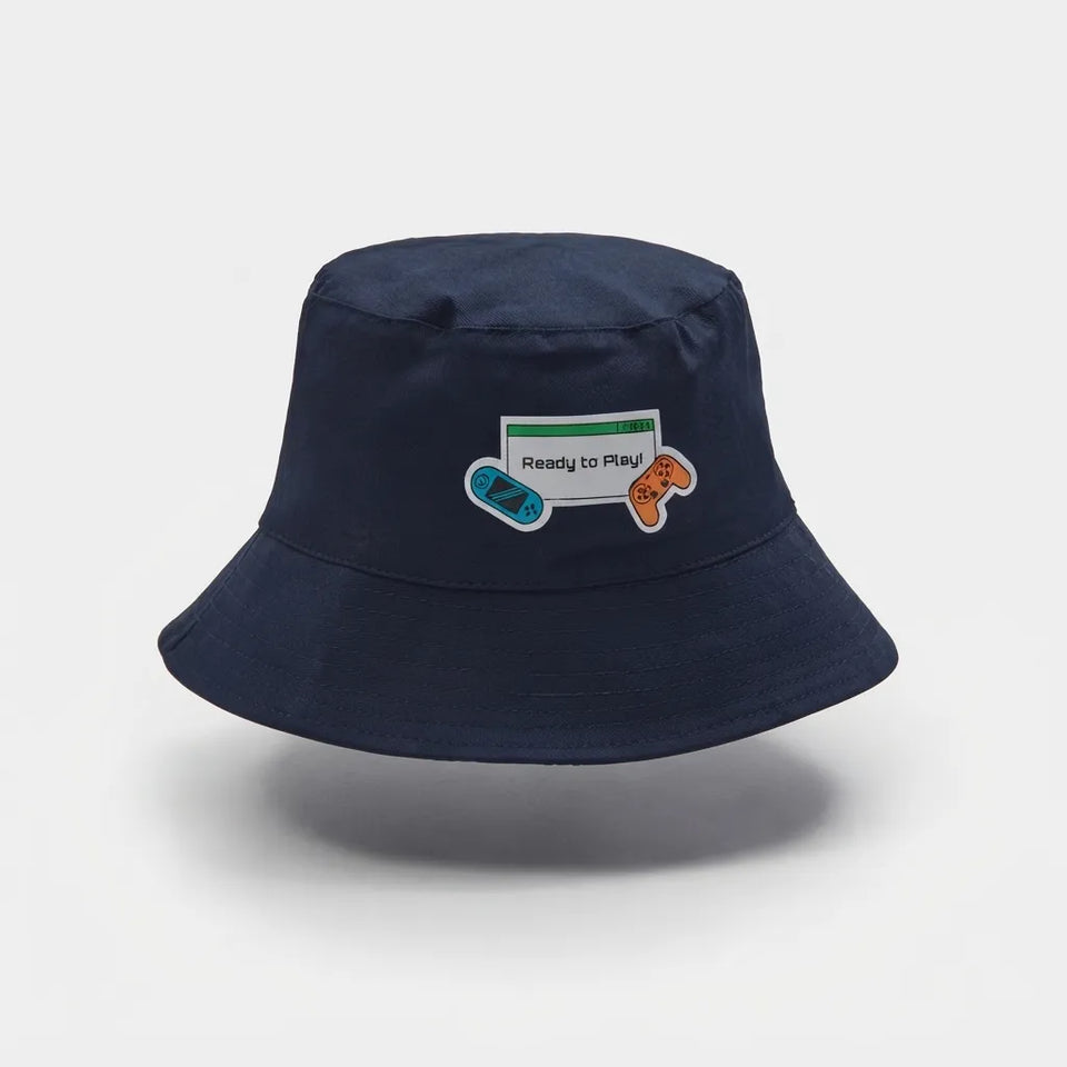 Sinsay Boy's Navy Blue Cotton Bucket Hat
