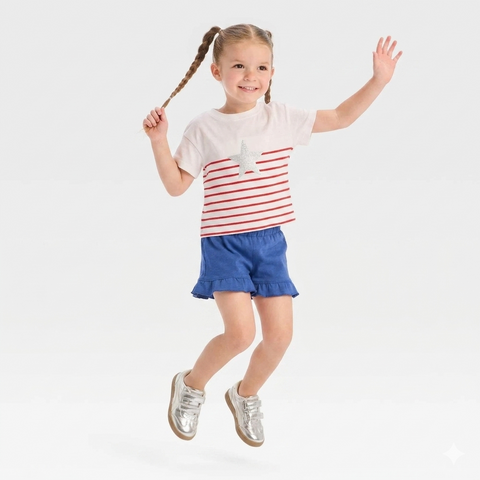 Cat & Jack Toddler Girls' Americana Star & Stripe 2-Piece Set | Cat & Jack in Lebanon