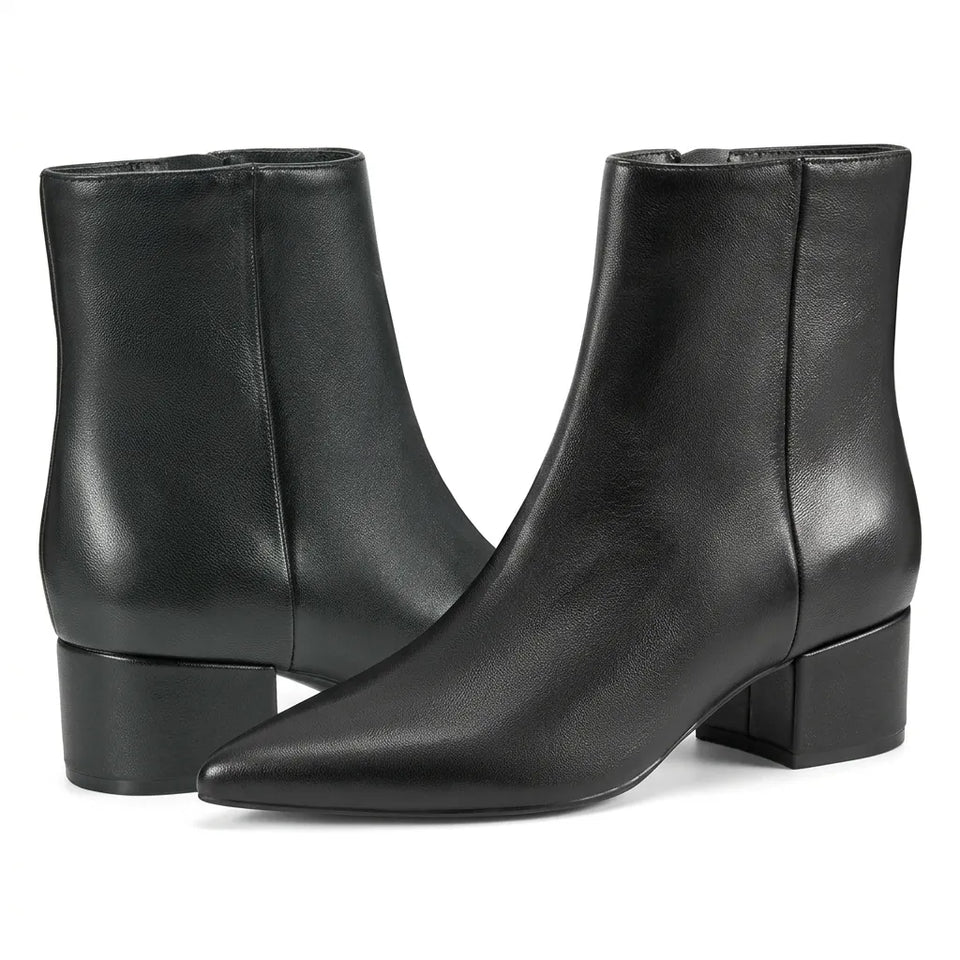 Marc Fisher Women's Black Gismo Block Heel Dress Booties