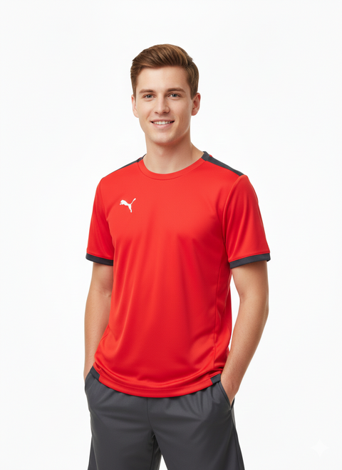 Puma Men's Red Short Sleeve Performance T-Shirt | Puma in Lebanon