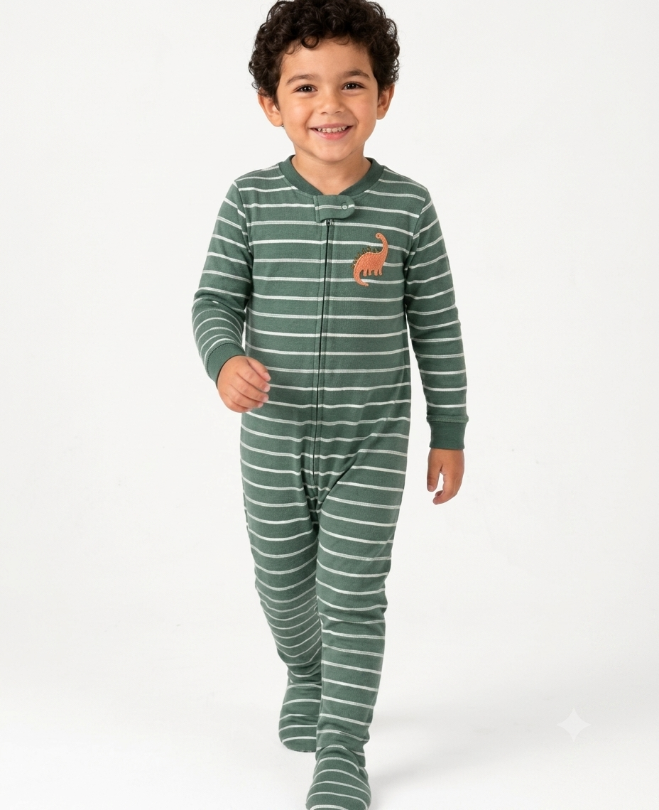Carter's Baby Boy's GreenLong Sleeve Striped Overall | Carter's in Lebanon