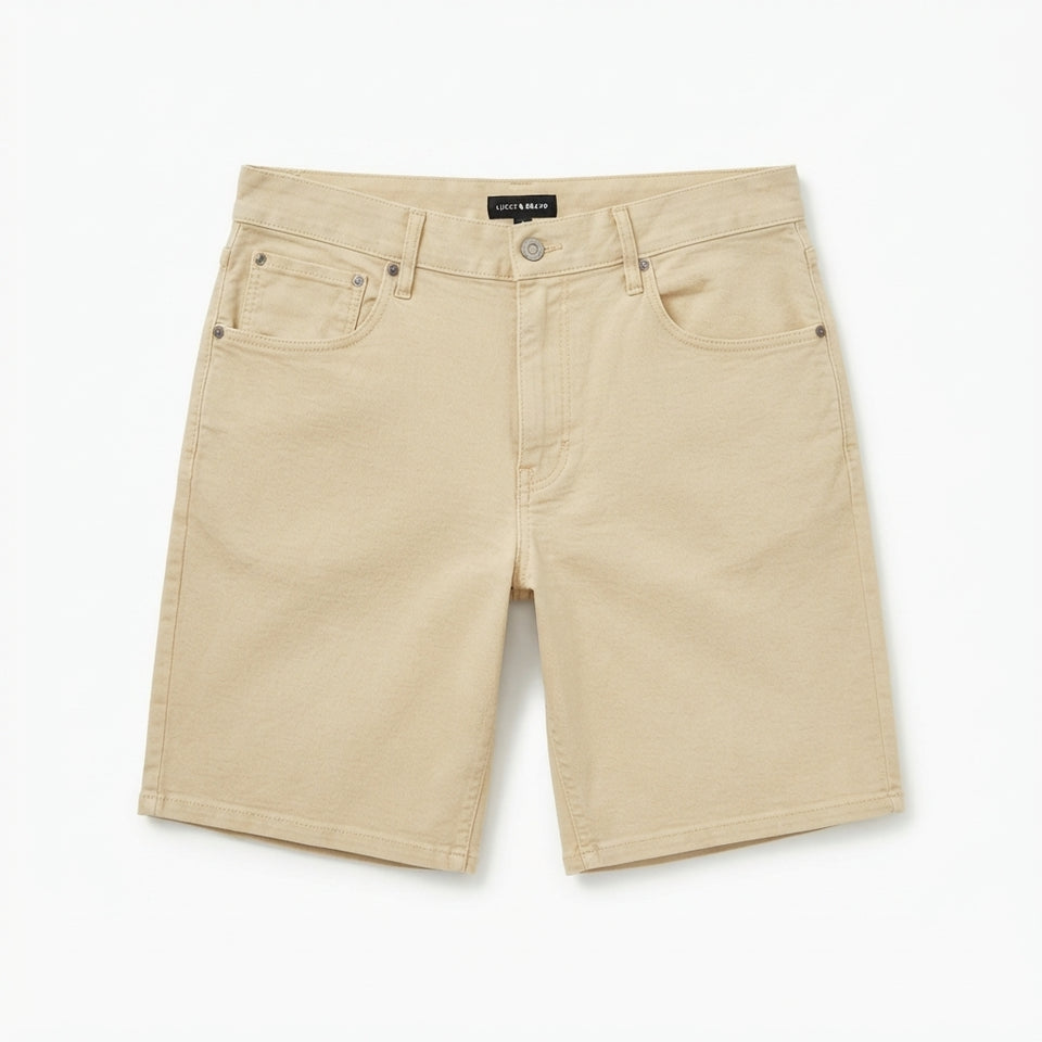 Lucky Brand Men's Light Beige Denim Shorts