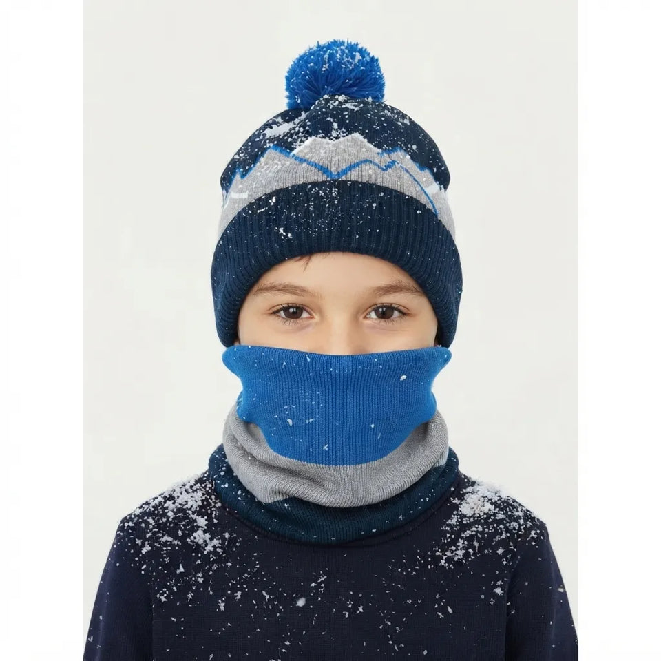 Sinsay Boy's Multicolor Beanie Hat And Neck Warmer Set