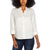 Orvis Women's White Long Sleeve Linen Blend Shirt