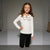 Sinsay Girl's Cream Bow Neck Blouse