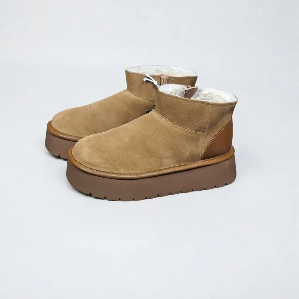 Wild Fable Women's Tan Missy Faux Suede Boots
