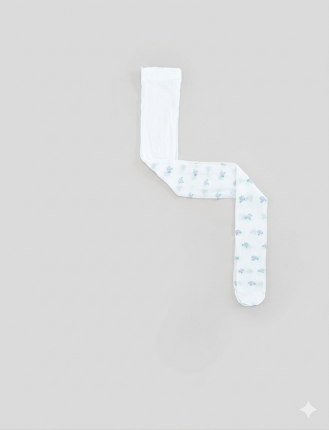 Sinsay Girl's White With flowers Tights   | Sinsay in Lebanon