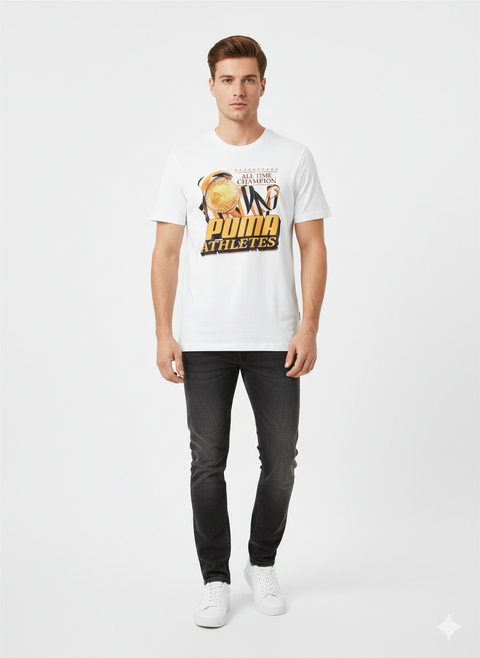 Puma Men’s White All Time Champion Graphic T-Shirt | Puma in Lebanon