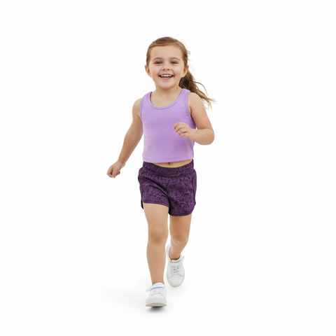All in Motion Girls' Lavender Active Cropped Tank | All in Motion in Lebanon